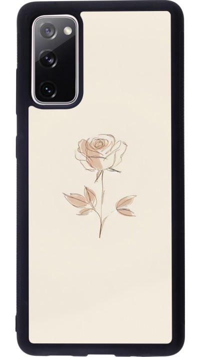 Samsung Galaxy S20 FE 5G Case Hülle - Silikon schwarz Rosa Sand Minimalistisch