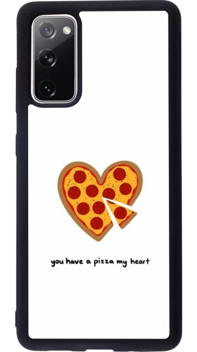 Samsung Galaxy S20 FE 5G Case Hülle - Silikon schwarz Saint Valentines Day 26 You have my pizza heart