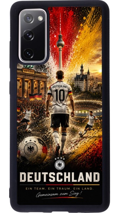 Samsung Galaxy S20 FE 5G Case Hülle - Silikon schwarz Fussball Deutschland splash 2026