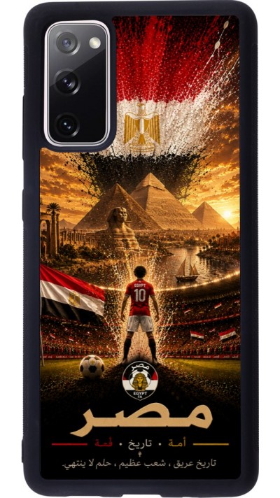 Samsung Galaxy S20 FE 5G Case Hülle - Silikon schwarz Fussball Ägypten splash 2026