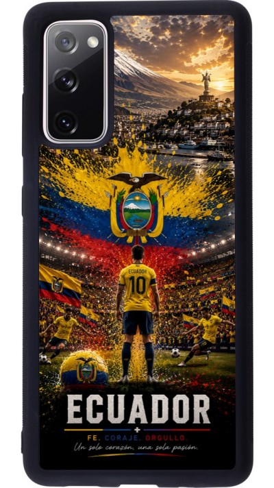 Samsung Galaxy S20 FE 5G Case Hülle - Silikon schwarz Fussball Ecuador splash 2026