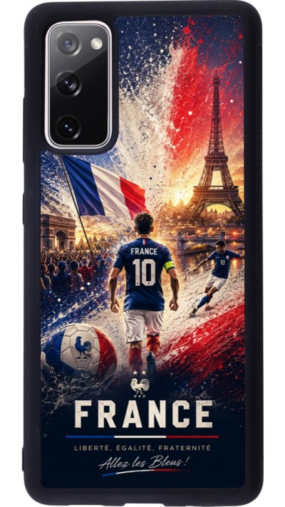 Samsung Galaxy S20 FE 5G Case Hülle - Silikon schwarz Fussball Frankreich splash 2026