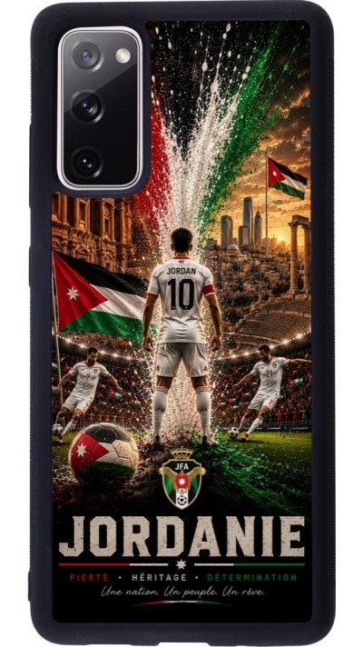 Samsung Galaxy S20 FE 5G Case Hülle - Silikon schwarz Fussball Jordanien splash 2026