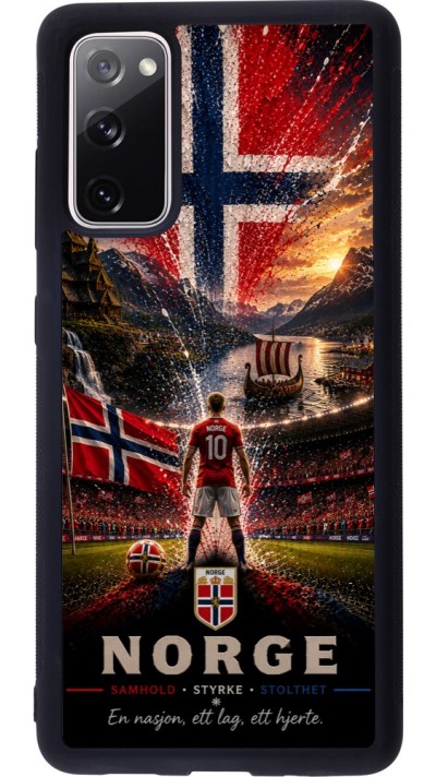 Samsung Galaxy S20 FE 5G Case Hülle - Silikon schwarz Fussball Norwegen splash 2026