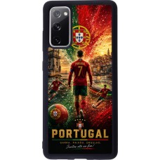 Samsung Galaxy S20 FE 5G Case Hülle - Silikon schwarz Fussball Portugal splash 2026