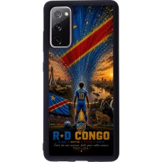 Samsung Galaxy S20 FE 5G Case Hülle - Silikon schwarz Fussball Demokratische Republik Kongo splash 2026