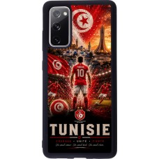 Samsung Galaxy S20 FE 5G Case Hülle - Silikon schwarz Fussball Tunesien splash 2026