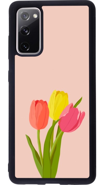 Samsung Galaxy S20 FE 5G Case Hülle - Silikon schwarz Spring 23 tulip trio