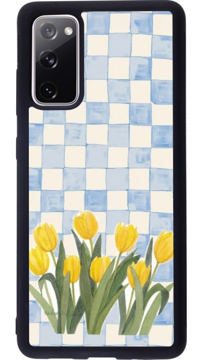 Samsung Galaxy S20 FE 5G Case Hülle - Silikon schwarz Blue vichy tulips 2026