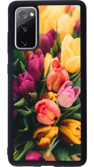 Samsung Galaxy S20 FE 5G Case Hülle - Silikon schwarz Bouquet of tulips 2026