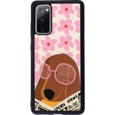 Samsung Galaxy S20 FE 5G Case Hülle - Silikon schwarz Dog with newspaper Spring 2026