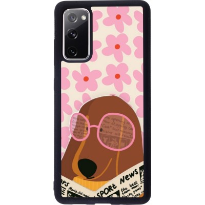 Samsung Galaxy S20 FE 5G Case Hülle - Silikon schwarz Dog with newspaper Spring 2026