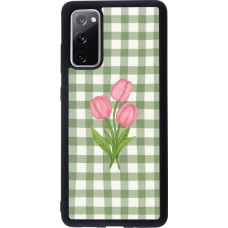 Samsung Galaxy S20 FE 5G Case Hülle - Silikon schwarz Green vichy tulips Spring 2026