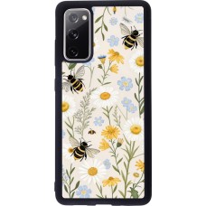 Samsung Galaxy S20 FE 5G Case Hülle - Silikon schwarz Pattern bees Spring 2026