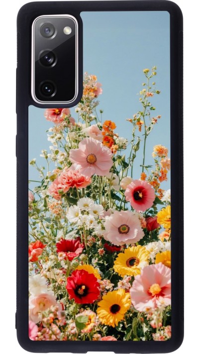 Samsung Galaxy S20 FE 5G Case Hülle - Silikon schwarz Spring flowers 2026