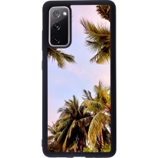Samsung Galaxy S20 FE 5G Case Hülle - Silikon schwarz Summer 2023 palm tree vibe
