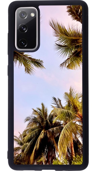 Samsung Galaxy S20 FE 5G Case Hülle - Silikon schwarz Summer 2023 palm tree vibe