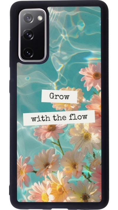 Samsung Galaxy S20 FE 5G Case Hülle - Silikon schwarz Summer 2025 Grow with the flow