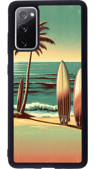 Samsung Galaxy S20 FE 5G Case Hülle - Silikon schwarz Surf Paradise