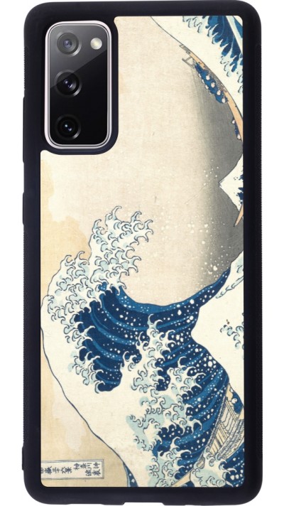 Samsung Galaxy S20 FE 5G Case Hülle - Silikon schwarz Kunstbild - Die große Welle vor Kanagawa - Hokusai
