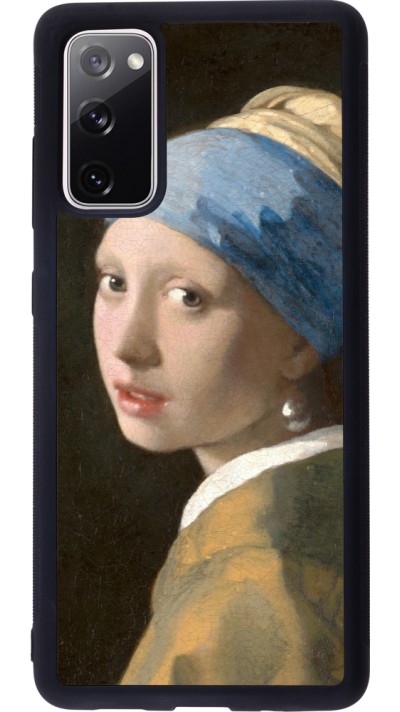 Samsung Galaxy S20 FE 5G Case Hülle - Silikon schwarz Kunstbild - Das Mädchen mit dem Perlenohrring - Jan Vermeer