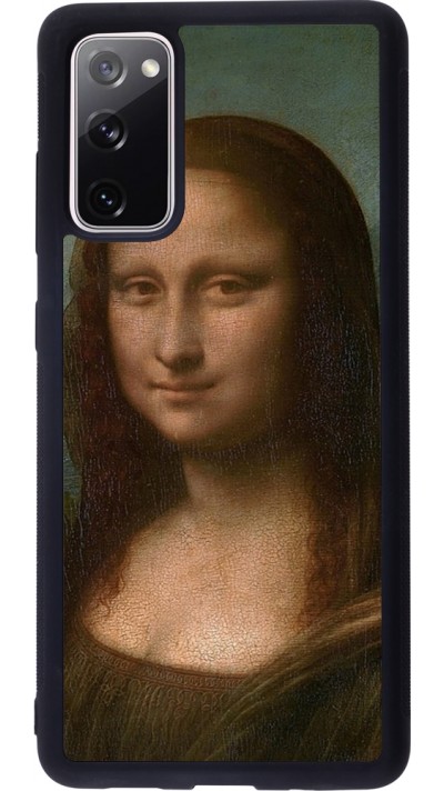 Samsung Galaxy S20 FE 5G Case Hülle - Silikon schwarz Kunstbild - Mona Lisa - Leonardo de Vinci