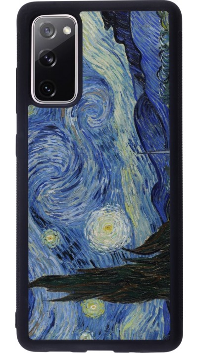 Samsung Galaxy S20 FE 5G Case Hülle - Silikon schwarz Kunstbild - Sternennacht - Van Gogh