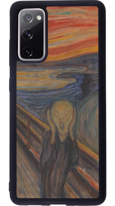 Samsung Galaxy S20 FE 5G Case Hülle - Silikon schwarz Kunstbild - Der Schrei - Edvard Munch