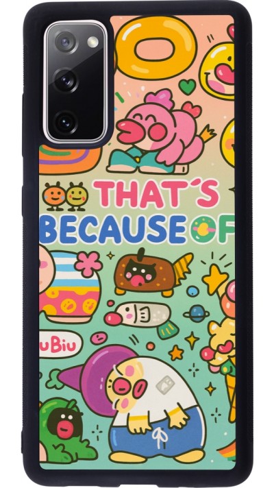 Coque Samsung Galaxy S20 FE 5G - Silicone rigide noir Thats beacause of Coque Samsung Galaxy S20 FE 5G - Silicone rigide noir Thats beacause of