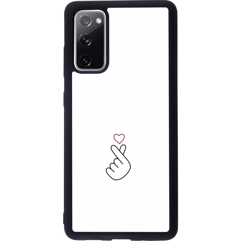 Samsung Galaxy S20 FE 5G Case Hülle - Silikon schwarz Valentine 2024 heart by Millennials