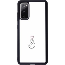 Samsung Galaxy S20 FE 5G Case Hülle - Silikon schwarz Valentine 2024 heart by Millennials