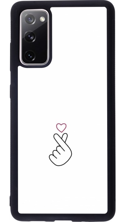 Coque Samsung Galaxy S20 FE 5G - Silicone rigide noir Valentine 2024 heart by Millennials Coque Samsung Galaxy S20 FE 5G - Silicone rigide noir Valentine 2024 heart by Millennials