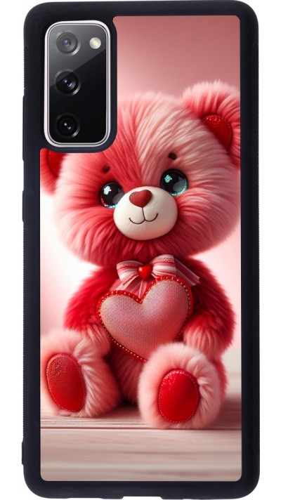 Coque Samsung Galaxy S20 FE 5G - Silicone rigide noir Valentine 2024 Ourson rose Coque Samsung Galaxy S20 FE 5G - Silicone rigide noir Valentine 2024 Ourson rose