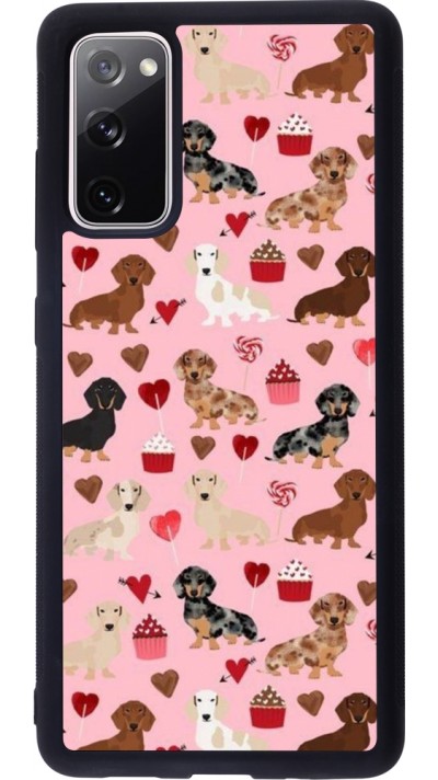 Coque Samsung Galaxy S20 FE 5G - Silicone rigide noir Valentine 2024 puppy love Coque Samsung Galaxy S20 FE 5G - Silicone rigide noir Valentine 2024 puppy love