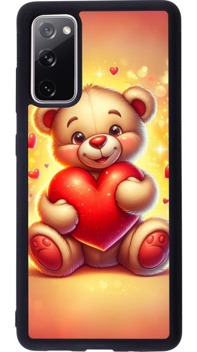 Coque Samsung Galaxy S20 FE 5G - Silicone rigide noir Valentine 2024 Teddy love Coque Samsung Galaxy S20 FE 5G - Silicone rigide noir Valentine 2024 Teddy love