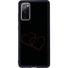 Samsung Galaxy S20 FE 5G Case Hülle - Silikon schwarz Valentine 2023 attached heart