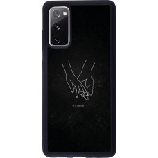 Samsung Galaxy S20 FE 5G Case Hülle - Silikon schwarz Valentine 2023 hands forever