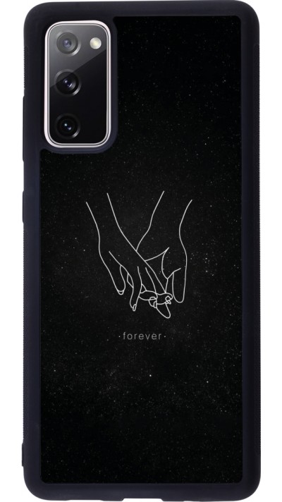 Coque Samsung Galaxy S20 FE 5G - Silicone rigide noir Valentine 2023 hands forever Coque Samsung Galaxy S20 FE 5G - Silicone rigide noir Valentine 2023 hands forever