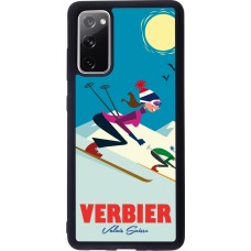 Samsung Galaxy S20 FE 5G Case Hülle - Silikon schwarz Verbier Ski Downhill