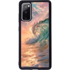 Samsung Galaxy S20 FE 5G Case Hülle - Silikon schwarz Wave Sunset