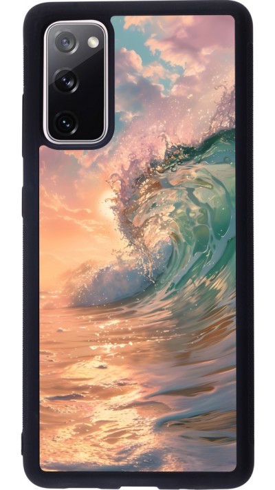 Coque Samsung Galaxy S20 FE 5G - Silicone rigide noir Wave Sunset