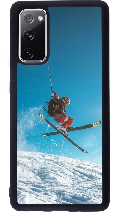 Coque Samsung Galaxy S20 FE 5G - Silicone rigide noir Winter 22 Ski Jump Coque Samsung Galaxy S20 FE 5G - Silicone rigide noir Winter 22 Ski Jump