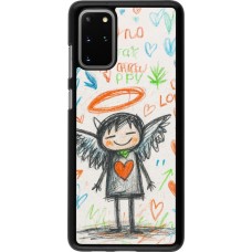 Samsung Galaxy S20+ Case Hülle - Little Angel Sketch Love