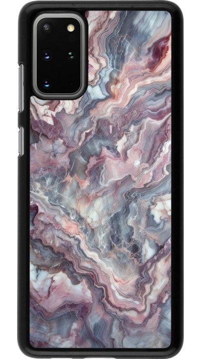 Samsung Galaxy S20+ Case Hülle - Violetter silberner Marmor