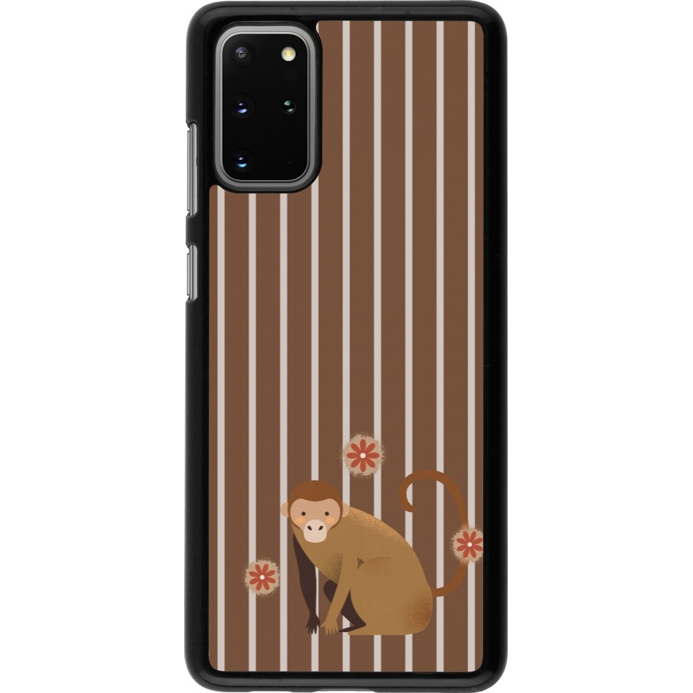 Samsung Galaxy S20+ Case Hülle - Monkey with stripes