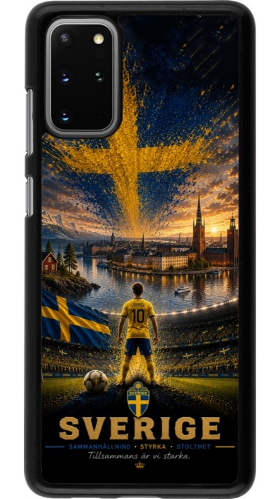Samsung Galaxy S20+ Case Hülle - Fussball Schweden splash 2026