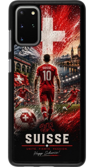Samsung Galaxy S20+ Case Hülle - Fussball Suisse splash 2026