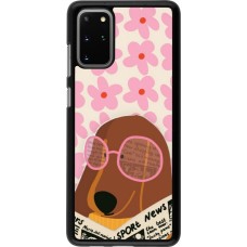 Samsung Galaxy S20+ Case Hülle - Dog with newspaper 2026