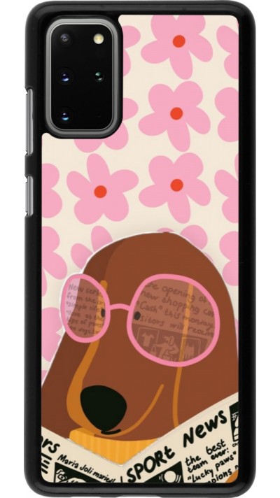 Samsung Galaxy S20+ Case Hülle - Dog with newspaper 2026