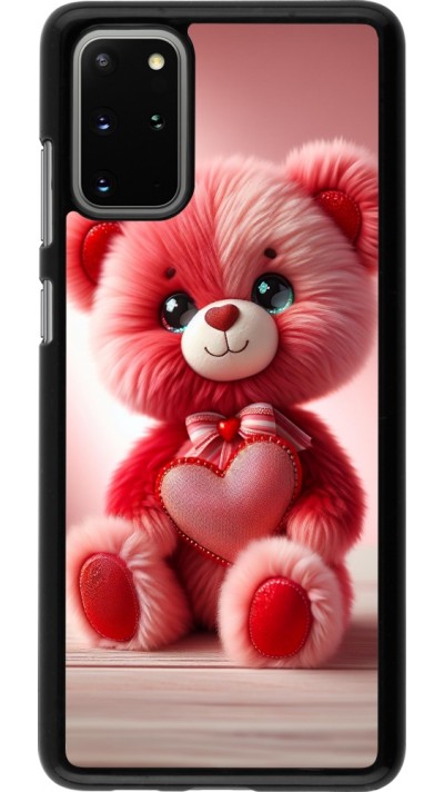 Samsung Galaxy S20+ Case Hülle - Valentin 2024 Rosaroter Teddybär